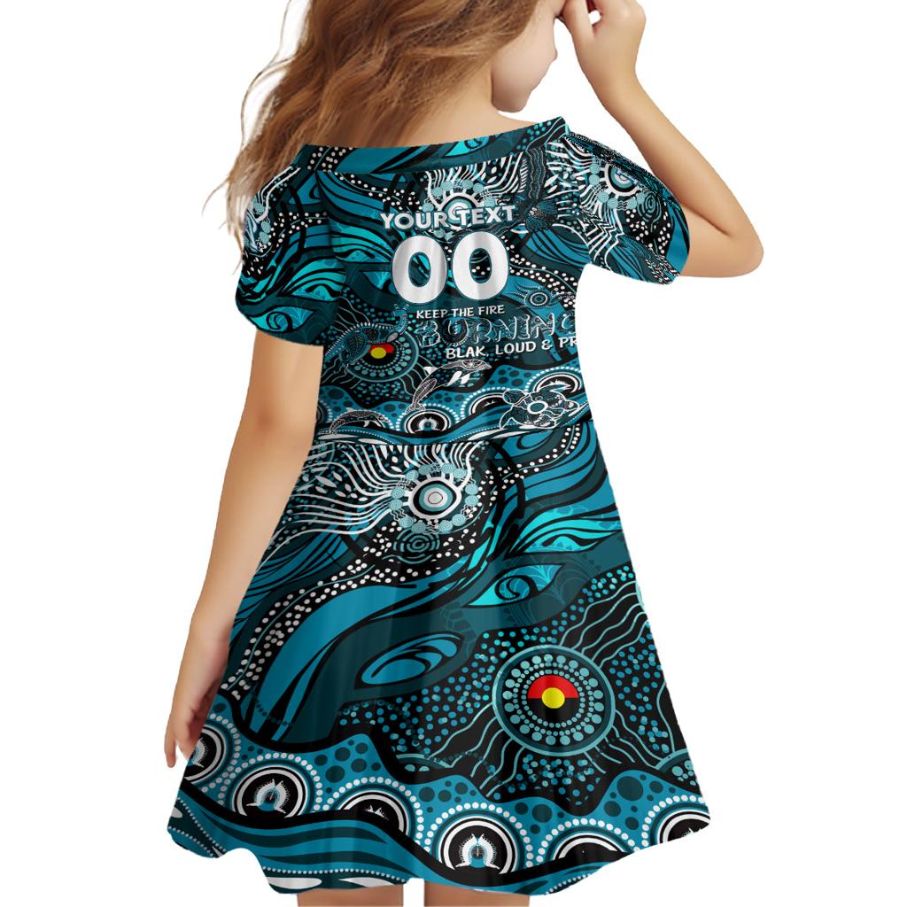 Custom NAIDOC Week 2024 Power Family Matching Summer Maxi Dress and Hawaiian Shirt Aboriginal Animals Keep The Fire Burning