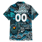 Custom NAIDOC Week 2024 Power Family Matching Summer Maxi Dress and Hawaiian Shirt Aboriginal Animals Keep The Fire Burning
