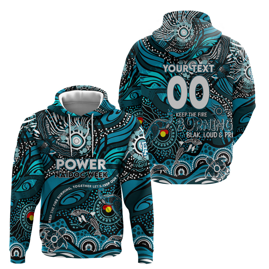 Custom NAIDOC Week 2024 Power Hoodie Aboriginal Animals Keep The Fire Burning