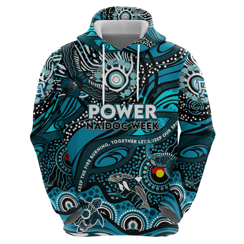 Custom NAIDOC Week 2024 Power Hoodie Aboriginal Animals Keep The Fire Burning