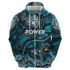 Custom NAIDOC Week 2024 Power Hoodie Aboriginal Animals Keep The Fire Burning