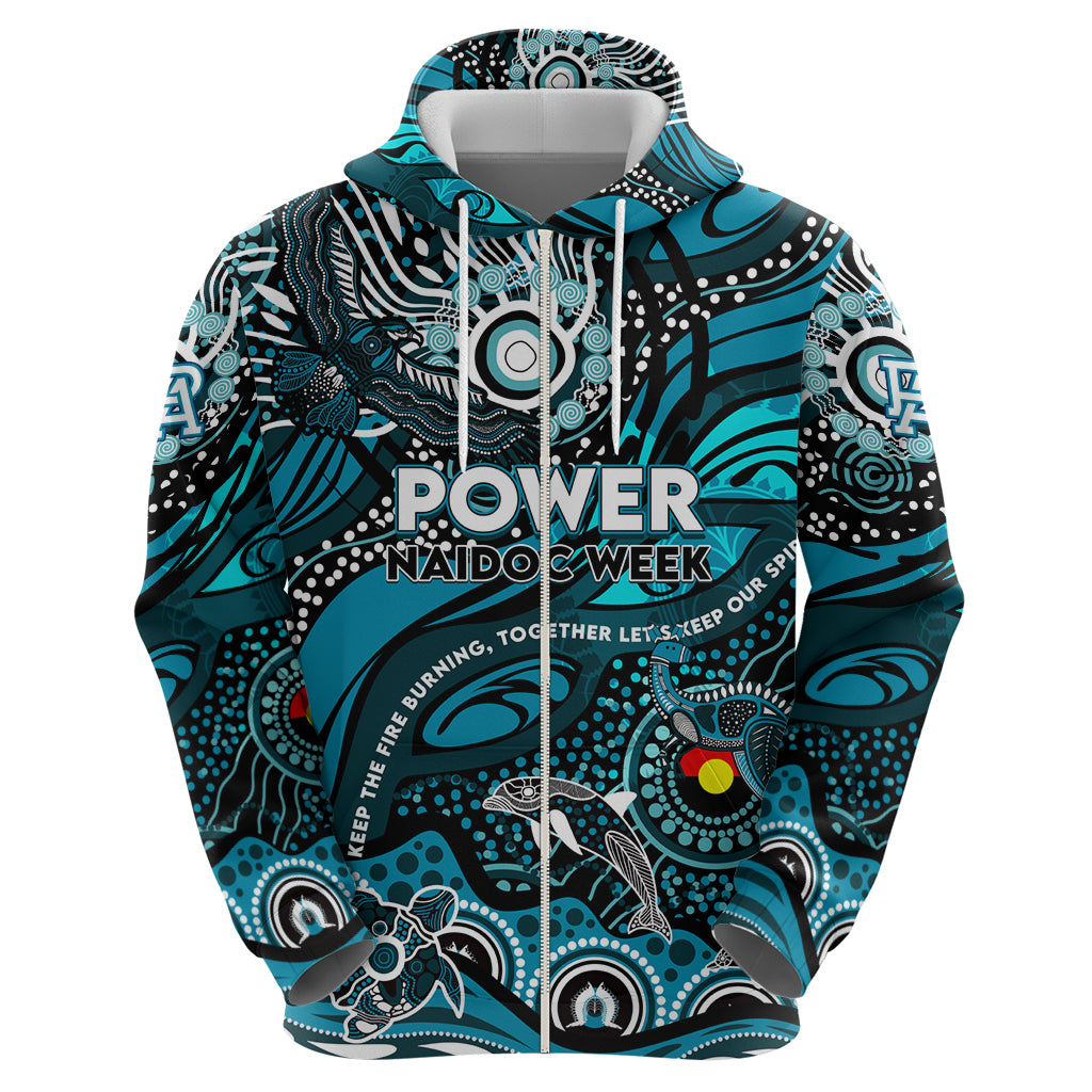 Custom NAIDOC Week 2024 Power Hoodie Aboriginal Animals Keep The Fire Burning