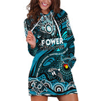 Custom NAIDOC Week 2024 Power Hoodie Dress Aboriginal Animals Keep The Fire Burning