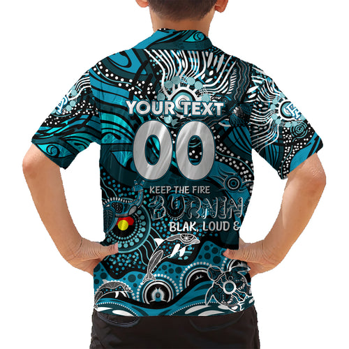 Custom NAIDOC Week 2024 Power Kid Hawaiian Shirt Aboriginal Animals Keep The Fire Burning