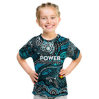 Custom NAIDOC Week 2024 Power Kid T Shirt Aboriginal Animals Keep The Fire Burning