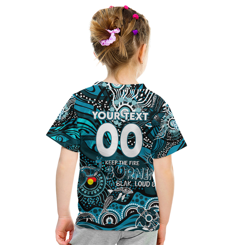 Custom NAIDOC Week 2024 Power Kid T Shirt Aboriginal Animals Keep The Fire Burning