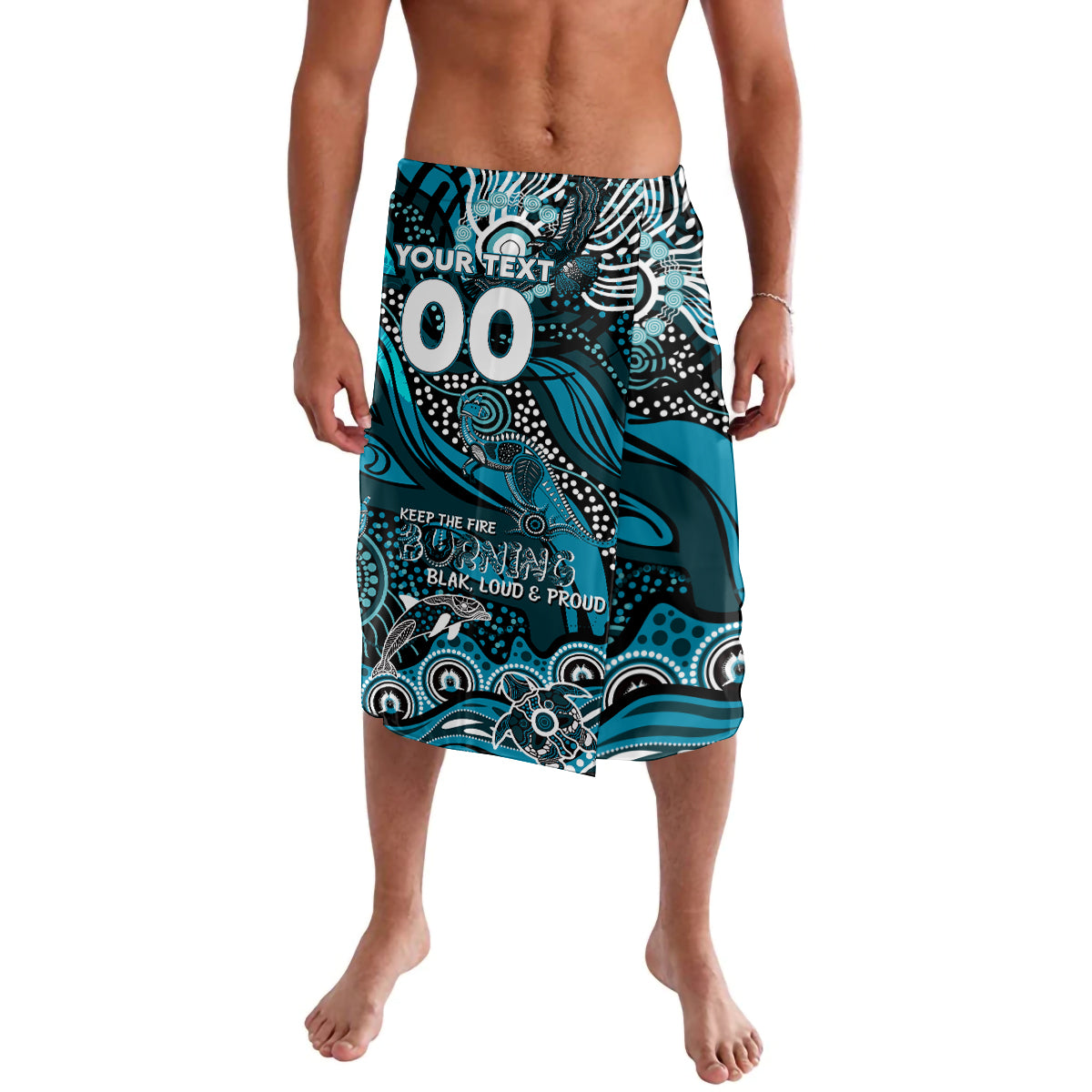 Custom NAIDOC Week 2024 Power Lavalava Aboriginal Animals Keep The Fire Burning