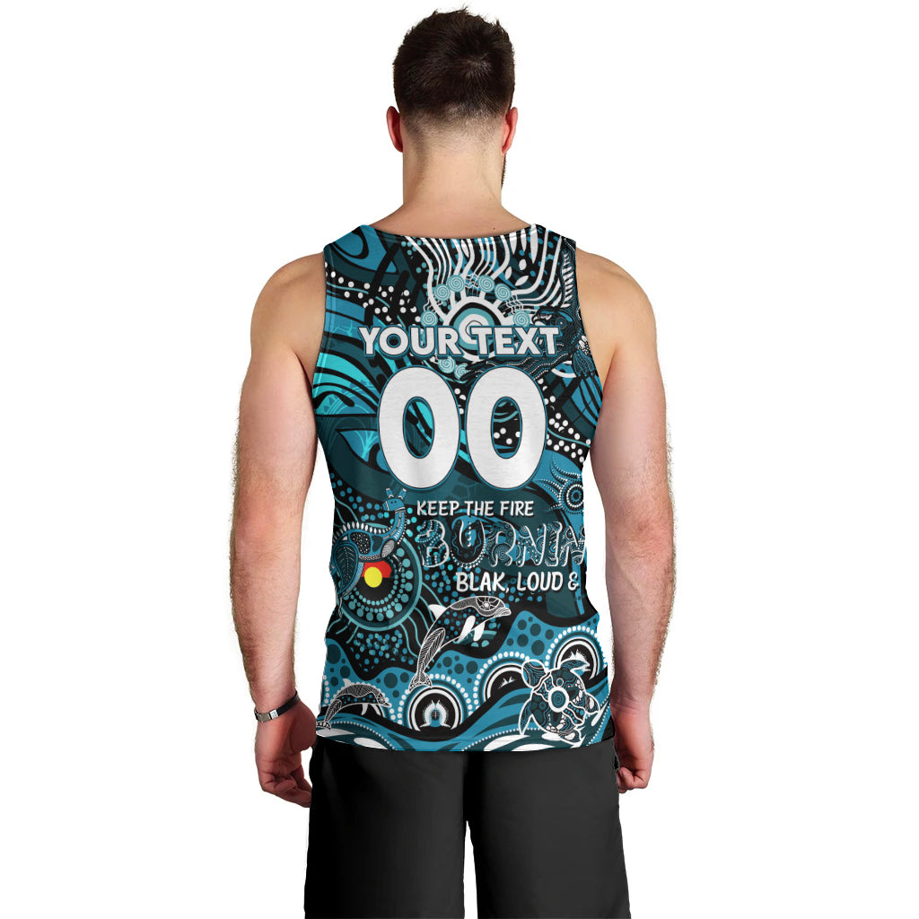 Custom NAIDOC Week 2024 Power Men Tank Top Aboriginal Animals Keep The Fire Burning