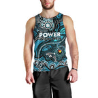 Custom NAIDOC Week 2024 Power Men Tank Top Aboriginal Animals Keep The Fire Burning