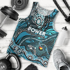 Custom NAIDOC Week 2024 Power Men Tank Top Aboriginal Animals Keep The Fire Burning