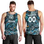 Custom NAIDOC Week 2024 Power Men Tank Top Aboriginal Animals Keep The Fire Burning