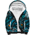 Custom NAIDOC Week 2024 Power Sherpa Hoodie Aboriginal Animals Keep The Fire Burning