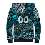Custom NAIDOC Week 2024 Power Sherpa Hoodie Aboriginal Animals Keep The Fire Burning