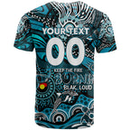 Custom NAIDOC Week 2024 Power T Shirt Aboriginal Animals Keep The Fire Burning