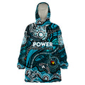 Custom NAIDOC Week 2024 Power Wearable Blanket Hoodie Aboriginal Animals Keep The Fire Burning