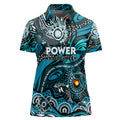 Custom NAIDOC Week 2024 Power Women Polo Shirt Aboriginal Animals Keep The Fire Burning