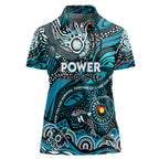 Custom NAIDOC Week 2024 Power Women Polo Shirt Aboriginal Animals Keep The Fire Burning