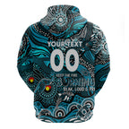 Custom NAIDOC Week 2024 Power Zip Hoodie Aboriginal Animals Keep The Fire Burning