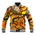 Custom NAIDOC Week 2024 Tiger Baseball Jacket Aboriginal Animals Keep The Fire Burning