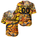 Custom NAIDOC Week 2024 Tiger Baseball Jersey Aboriginal Animals Keep The Fire Burning