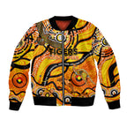 Custom NAIDOC Week 2024 Tiger Bomber Jacket Aboriginal Animals Keep The Fire Burning