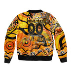 Custom NAIDOC Week 2024 Tiger Bomber Jacket Aboriginal Animals Keep The Fire Burning