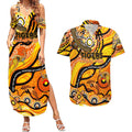 Custom NAIDOC Week 2024 Tiger Couples Matching Summer Maxi Dress and Hawaiian Shirt Aboriginal Animals Keep The Fire Burning