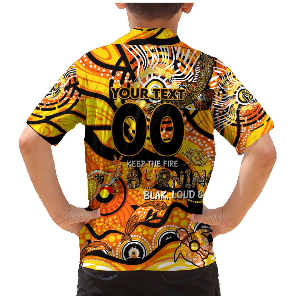 Custom NAIDOC Week 2024 Tiger Family Matching Mermaid Dress and Hawaiian Shirt Aboriginal Animals Keep The Fire Burning