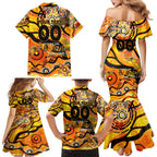 Custom NAIDOC Week 2024 Tiger Family Matching Mermaid Dress and Hawaiian Shirt Aboriginal Animals Keep The Fire Burning