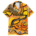 Custom NAIDOC Week 2024 Tiger Family Matching Mermaid Dress and Hawaiian Shirt Aboriginal Animals Keep The Fire Burning