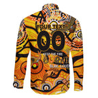 Custom NAIDOC Week 2024 Tiger Family Matching Off Shoulder Short Dress and Hawaiian Shirt Aboriginal Animals Keep The Fire Burning