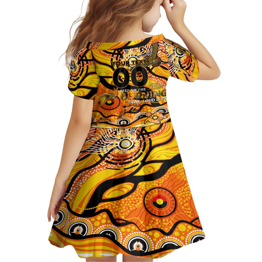 Custom NAIDOC Week 2024 Tiger Family Matching Puletasi and Hawaiian Shirt Aboriginal Animals Keep The Fire Burning
