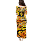 Custom NAIDOC Week 2024 Tiger Family Matching Puletasi and Hawaiian Shirt Aboriginal Animals Keep The Fire Burning