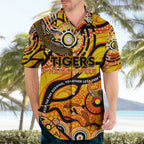 Custom NAIDOC Week 2024 Tiger Hawaiian Shirt Aboriginal Animals Keep The Fire Burning