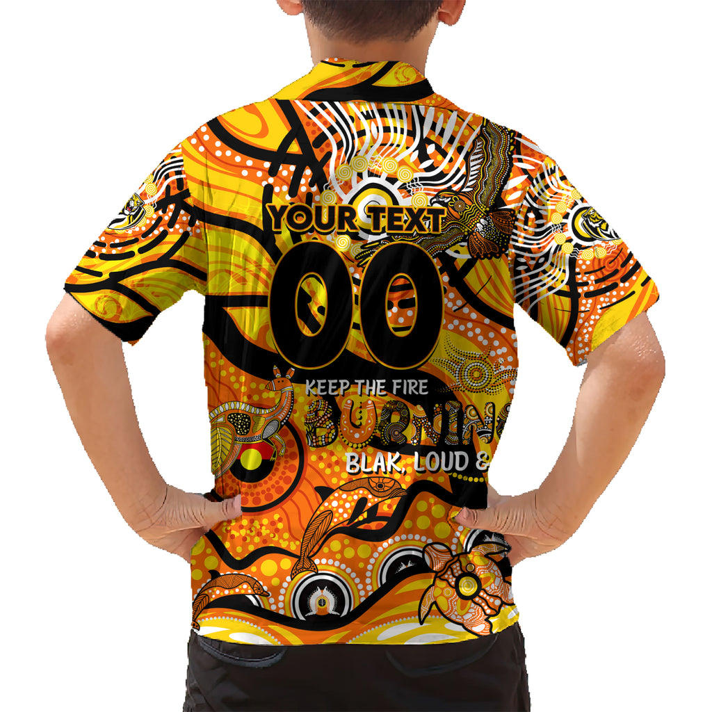 Custom NAIDOC Week 2024 Tiger Hawaiian Shirt Aboriginal Animals Keep The Fire Burning