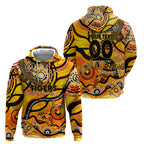Custom NAIDOC Week 2024 Tiger Hoodie Aboriginal Animals Keep The Fire Burning