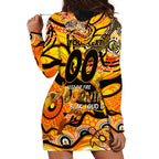 Custom NAIDOC Week 2024 Tiger Hoodie Dress Aboriginal Animals Keep The Fire Burning