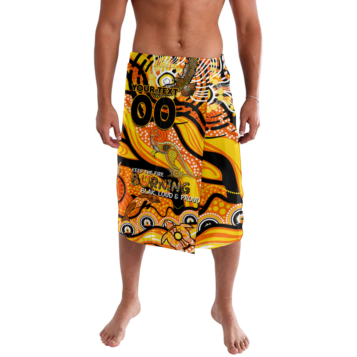 Custom NAIDOC Week 2024 Tiger Lavalava Aboriginal Animals Keep The Fire Burning
