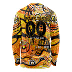 Custom NAIDOC Week 2024 Tiger Long Sleeve Shirt Aboriginal Animals Keep The Fire Burning