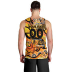 Custom NAIDOC Week 2024 Tiger Men Tank Top Aboriginal Animals Keep The Fire Burning
