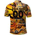 Custom NAIDOC Week 2024 Tiger Polo Shirt Aboriginal Animals Keep The Fire Burning