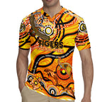 Custom NAIDOC Week 2024 Tiger Rugby Jersey Aboriginal Animals Keep The Fire Burning