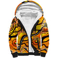 Custom NAIDOC Week 2024 Tiger Sherpa Hoodie Aboriginal Animals Keep The Fire Burning