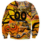 Custom NAIDOC Week 2024 Tiger Sweatshirt Aboriginal Animals Keep The Fire Burning