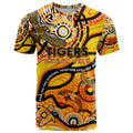 Custom NAIDOC Week 2024 Tiger T Shirt Aboriginal Animals Keep The Fire Burning
