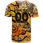 Custom NAIDOC Week 2024 Tiger T Shirt Aboriginal Animals Keep The Fire Burning