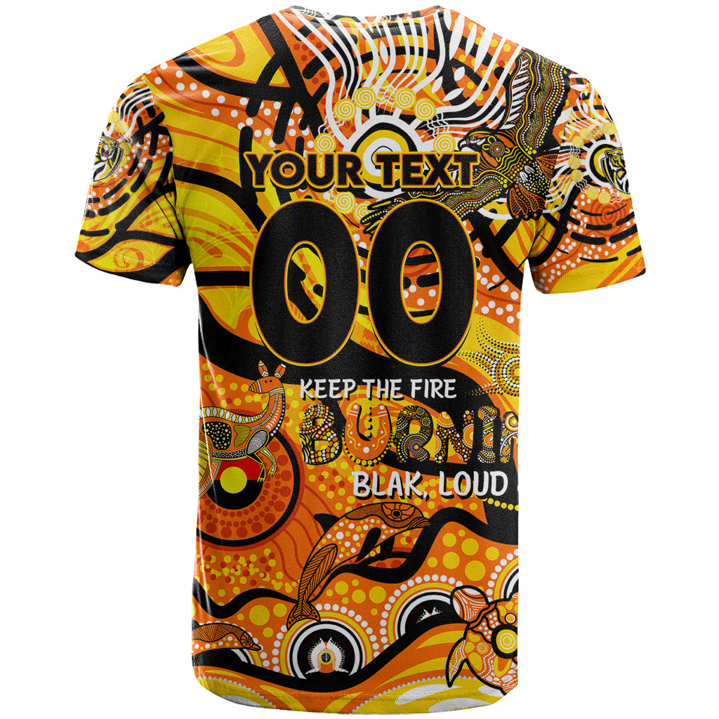 Custom NAIDOC Week 2024 Tiger T Shirt Aboriginal Animals Keep The Fire Burning