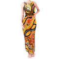 Custom NAIDOC Week 2024 Tiger Tank Maxi Dress Aboriginal Animals Keep The Fire Burning