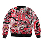Custom NAIDOC Week 2024 Saints Bomber Jacket Aboriginal Animals Keep The Fire Burning