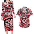 Custom NAIDOC Week 2024 Saints Couples Matching Long Sleeve Bodycon Dress and Hawaiian Shirt Aboriginal Animals Keep The Fire Burning